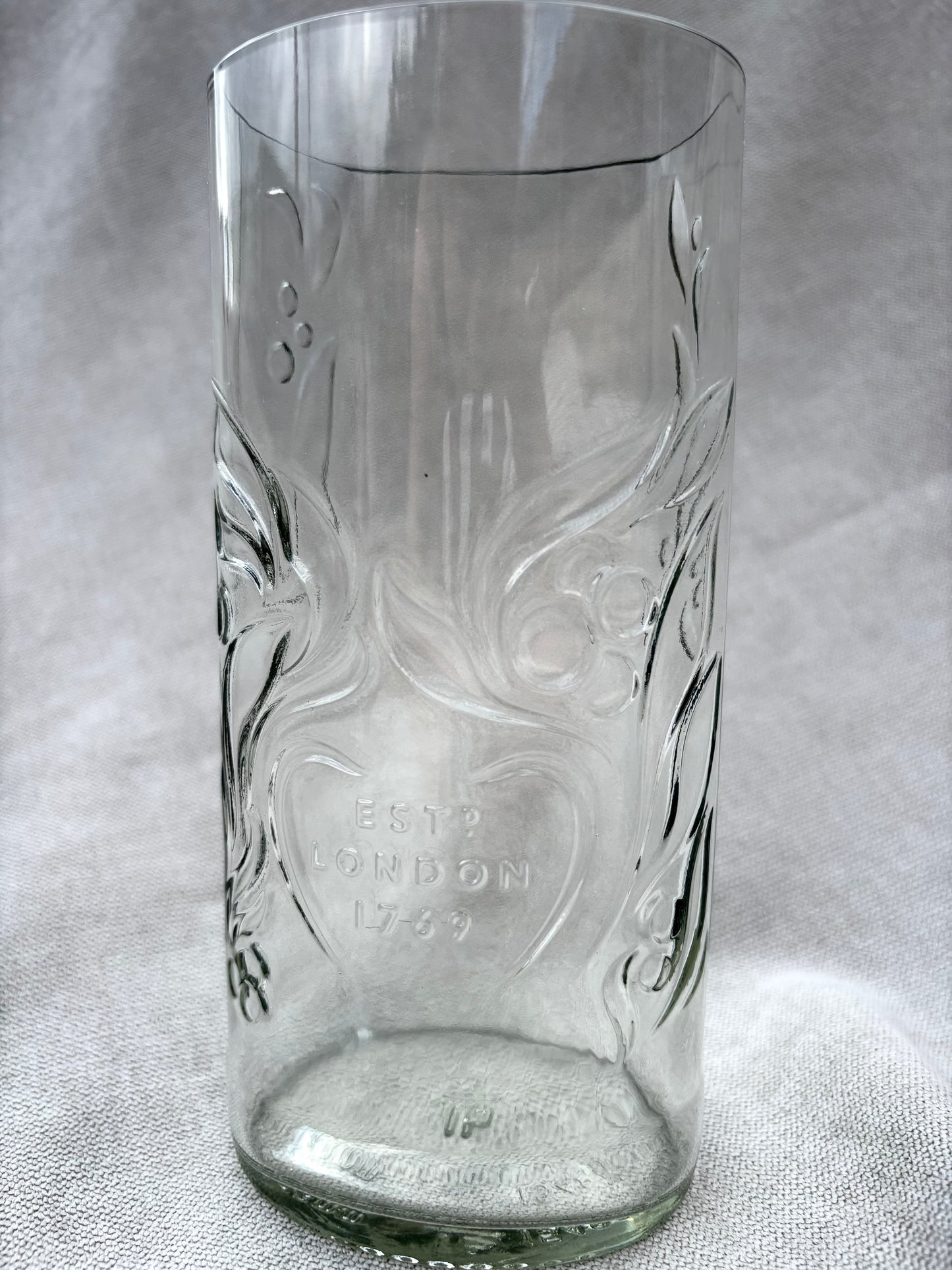 Floral Gordon’s gin vase
