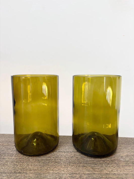 Short Amber Tumblers