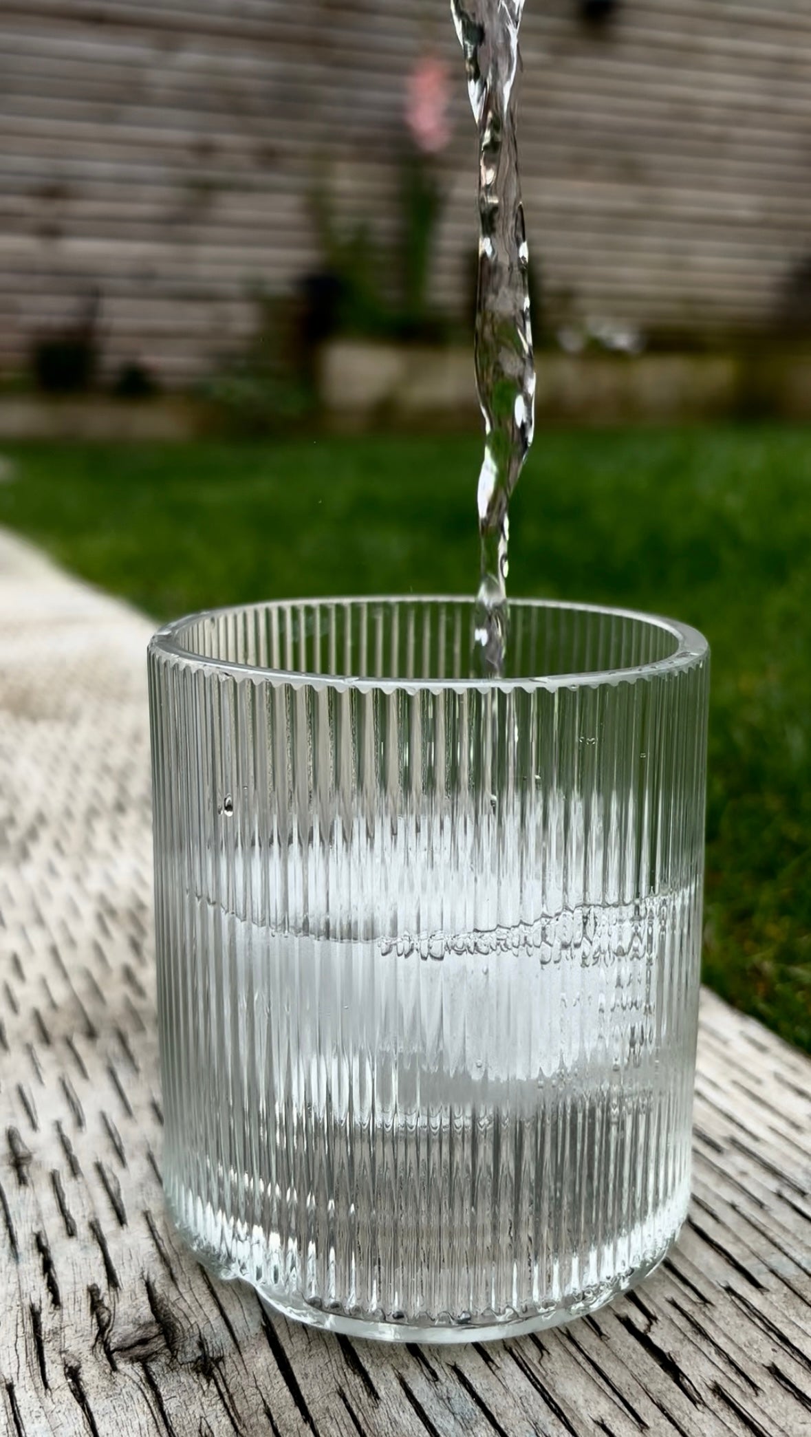 Ribbed Rocks Glass
